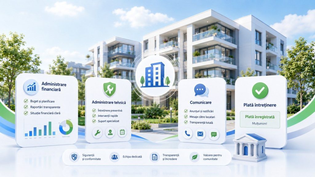 Administrare financiara, tehnica si digitala asociatii de proprietari